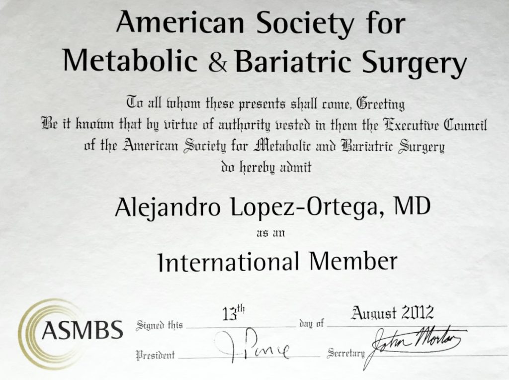 ASMBS member