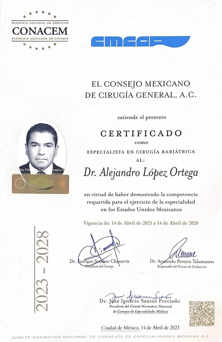 Especialidad en Cirugía Bariátrica