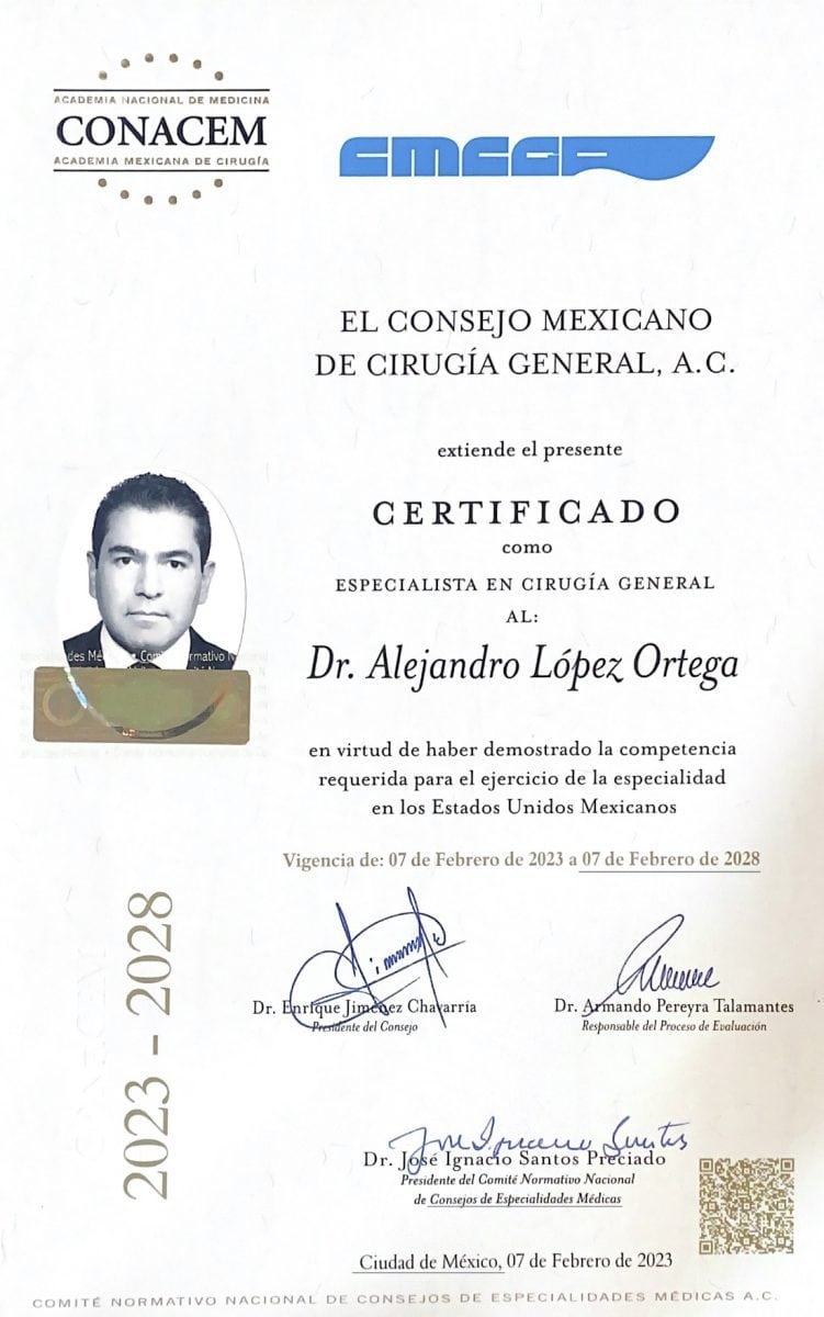 Especialidad en Cirugía General