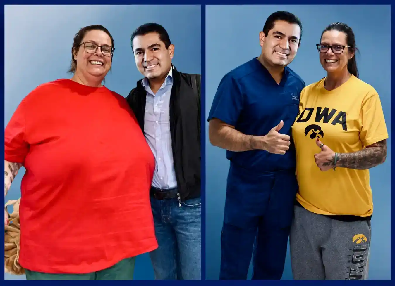 Before and after bariatric surgery with Dr. Alejandro López — real patient result
